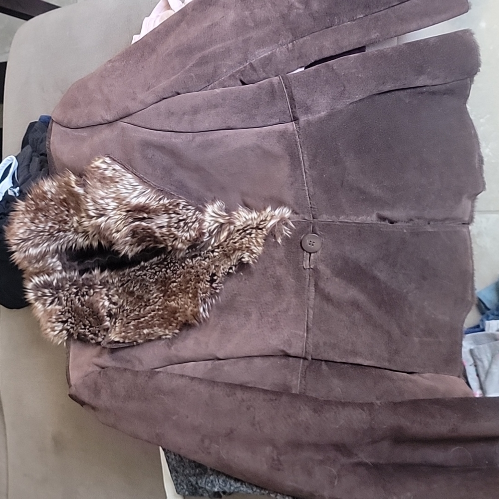 Colebrook brown suede jacket